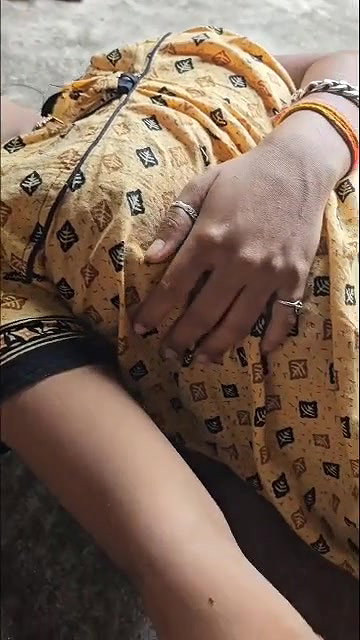 horny village couple sex on rooftop with oral sex