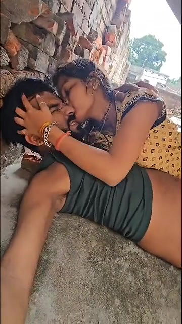 horny village couple sex on rooftop with oral sex