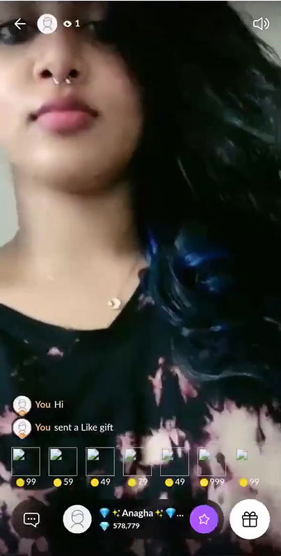 live boob flash by cute cam girl Anagha Sajiv
