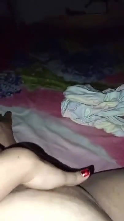 Babe Pressing Boobs And Fingering