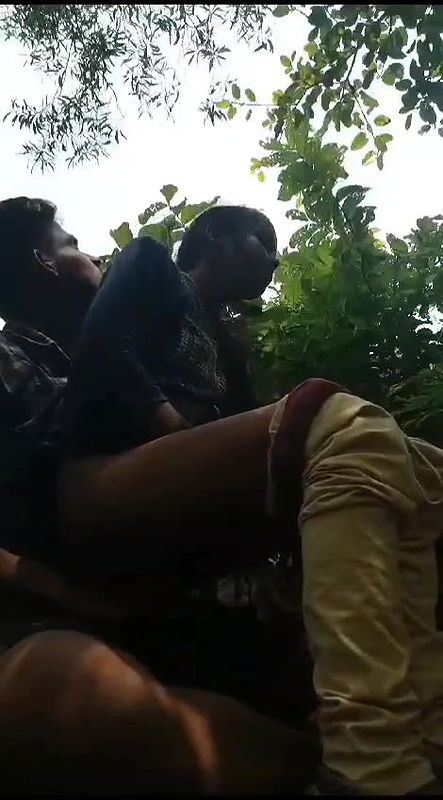 slim tribal village girl fucking outdoor with lover