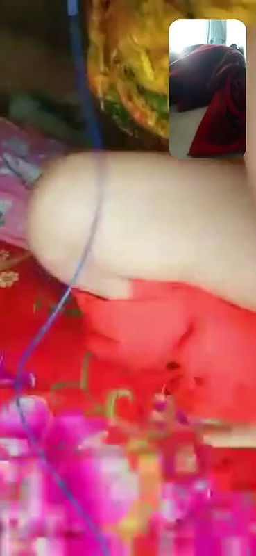 wet pussy GF masturbating during video call sex