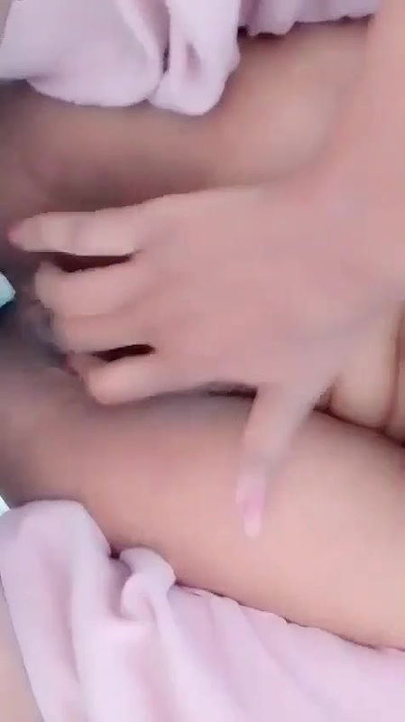 girlfriend rubbing boobs and hairy pussy