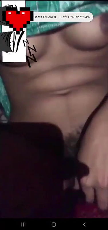 Indian fingering ex girlfriend video call at night