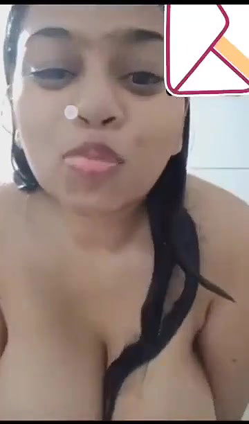 massive boobs aunty nude bath on video call to lover