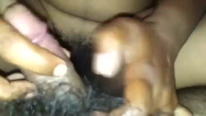 Ugly Desi amateur whore wanks small hairy cock of her hubby