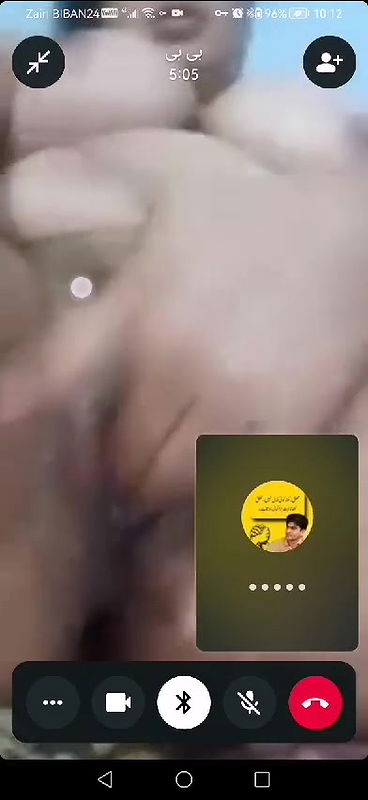 BBW showing nude body on video call with lover