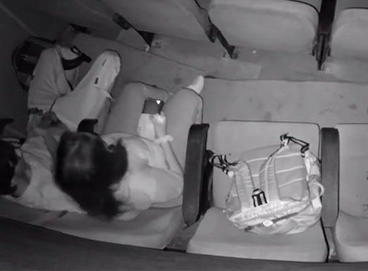 girlfriend in cinema hall giving handjob