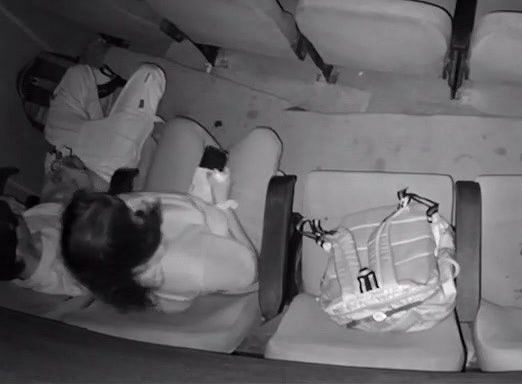 girlfriend in cinema hall giving handjob