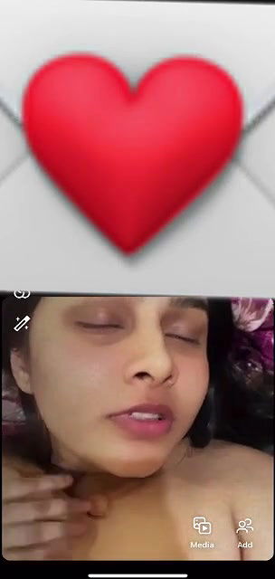 topless selfie video GF playing with big boobs