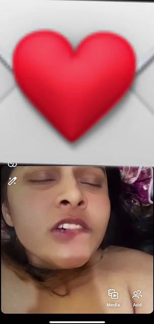 topless selfie video GF playing with big boobs