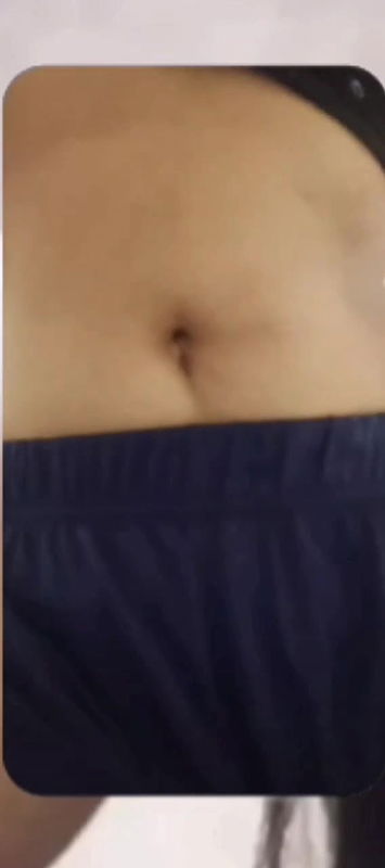 chubby shy Indian girl showing round boobs to lover