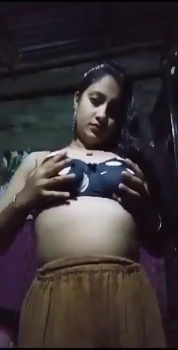 horny girlfriend striptease nude Indian fingering