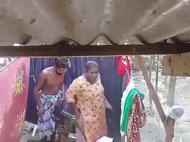 Cheater mature village bhabhi Fucking by devar in bathroom, when someone calling her from outside