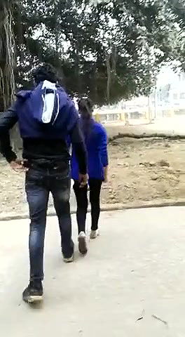 crazy couple outdoor caught