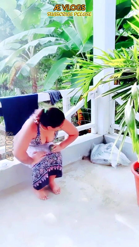 Bathing village bhabhi hot girl dress change full video New Desi video daily vlogs @ VLOGS