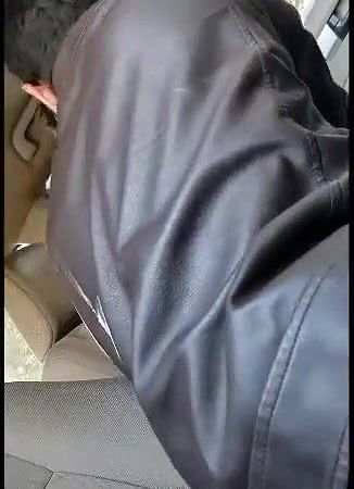 college couple foreplay and blowjob inside car