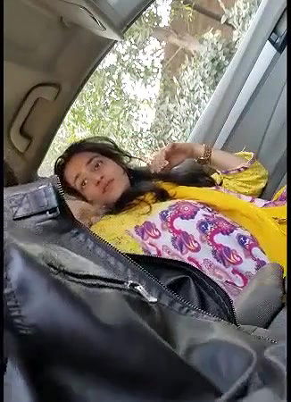 college couple foreplay and blowjob inside car