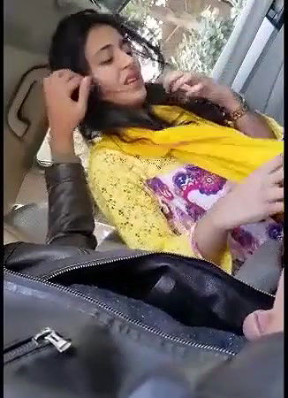 college couple foreplay and blowjob inside car