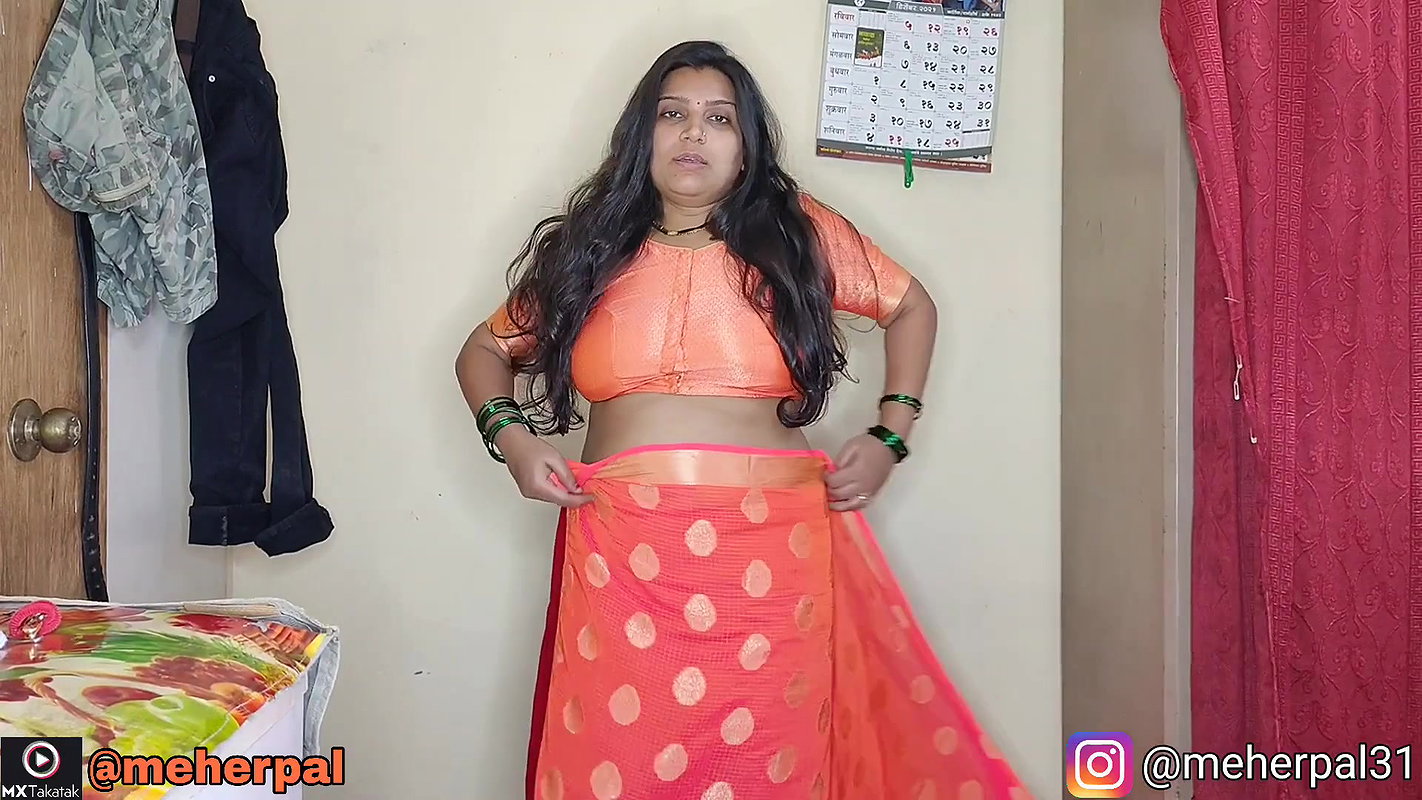 My New Saree Collection Narangi Saree Lage Lai Bhaari Mujpe