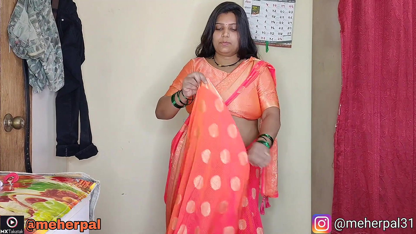 My New Saree Collection Narangi Saree Lage Lai Bhaari Mujpe