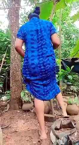 planting plants daily work desi aunty cleaning