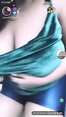Jennifer Perriera Boobs & Pussy Show on Private Tango Live ~ with Face