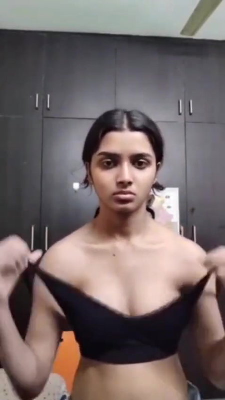 Young Beautiful Indian Girl Changing Clothes