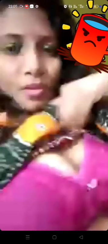 horny cute Indian girl naked fingering video call