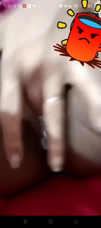 horny cute Indian girl naked fingering video call