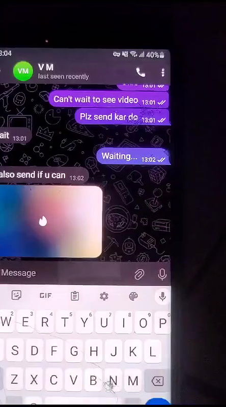 MILF horny expression with big boobs showing