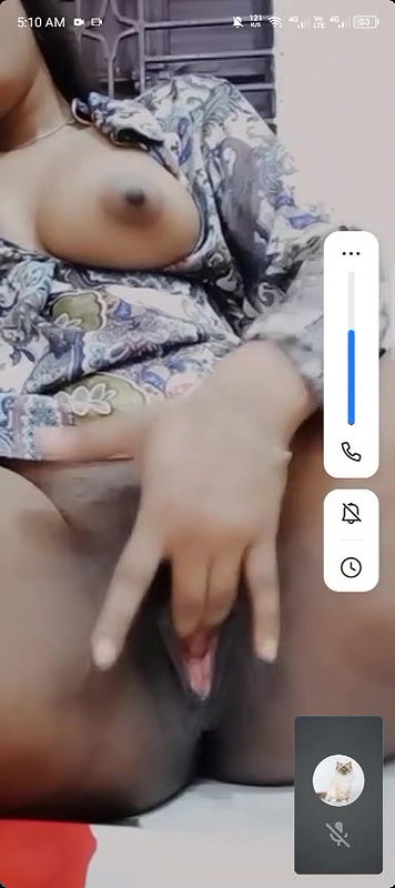 early morning nude show with fingering of horny babe