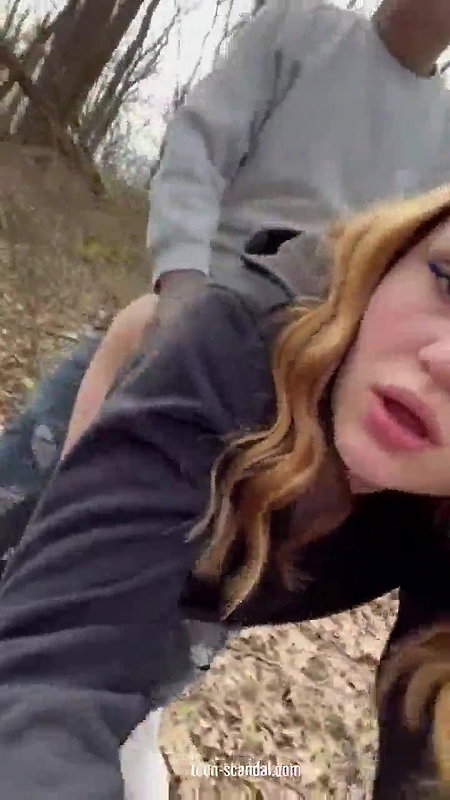 Sexy girl getting fucked in forest