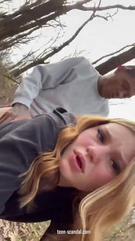 Sexy girl getting fucked in forest