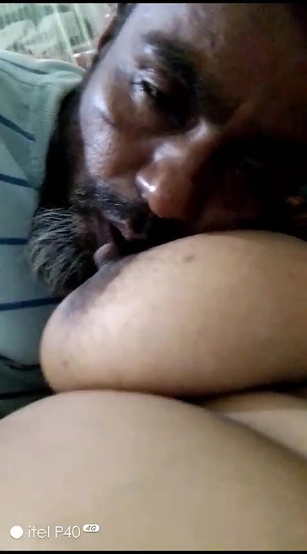 husband wife sexy boobs prssing