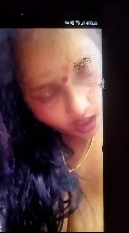 MILF horny expression with big boobs showing