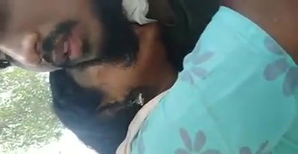 South Indian office girl sucking dick outdoors