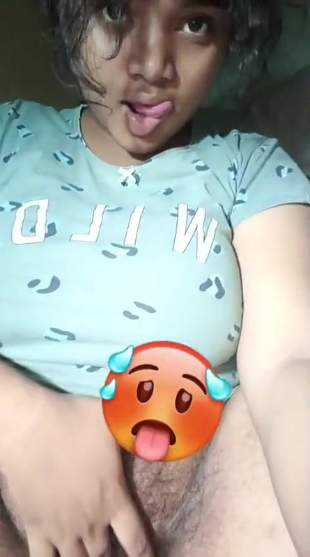 Tamil Girl Showing Hairy Pussy and Big Clit
