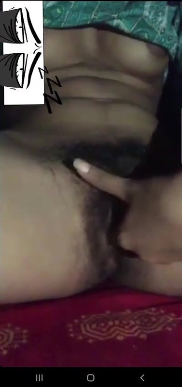 hairt pussy fingering on video call