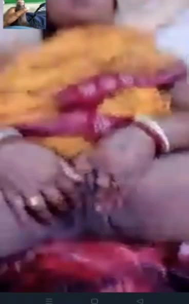 pussy fingering in video call with devar