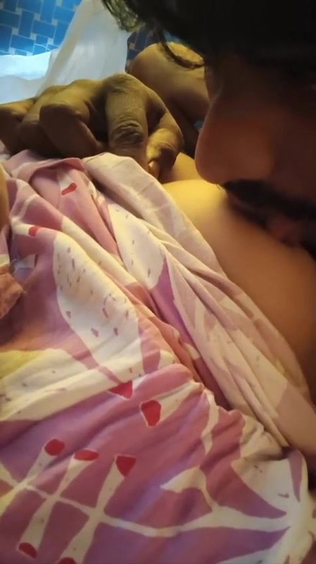 foreplay of newly married couple
