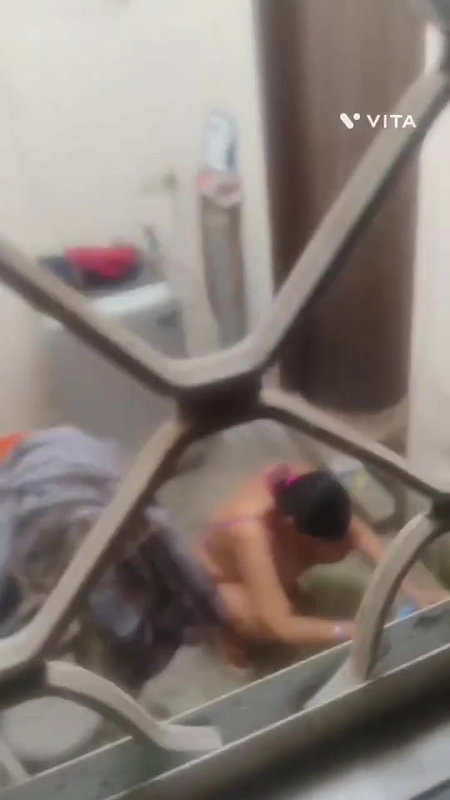 Desi Mom Bathing Hidden Cab