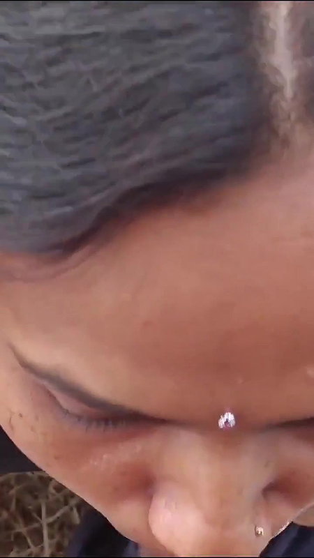 outdoor blowjob in cum in mouth