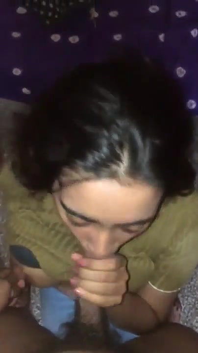 So horny extremely sexy desi girlfriend with big perky brown tits sucking and fucking P2