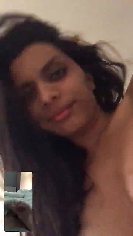 Horny beautiful Busty milf exposes her big tits and juicy pussy on video call with his boyfriend