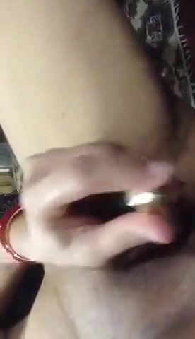 masterbating with small bottle