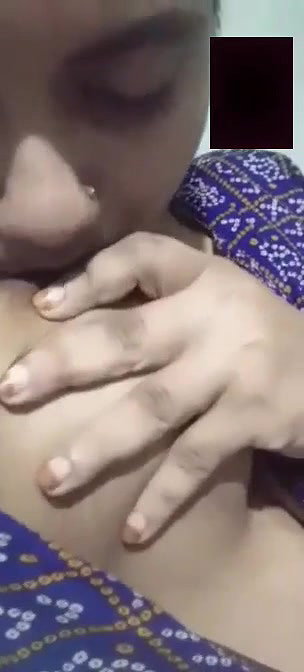 Horny Bhabhi Sucking Own Boobs