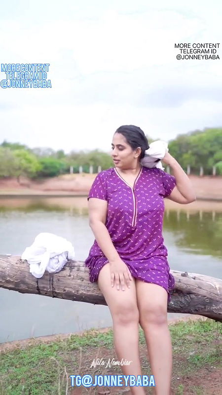 River bathing Nila Nambiar nude content