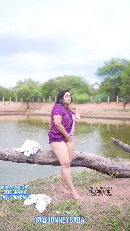 River bathing Nila Nambiar nude content