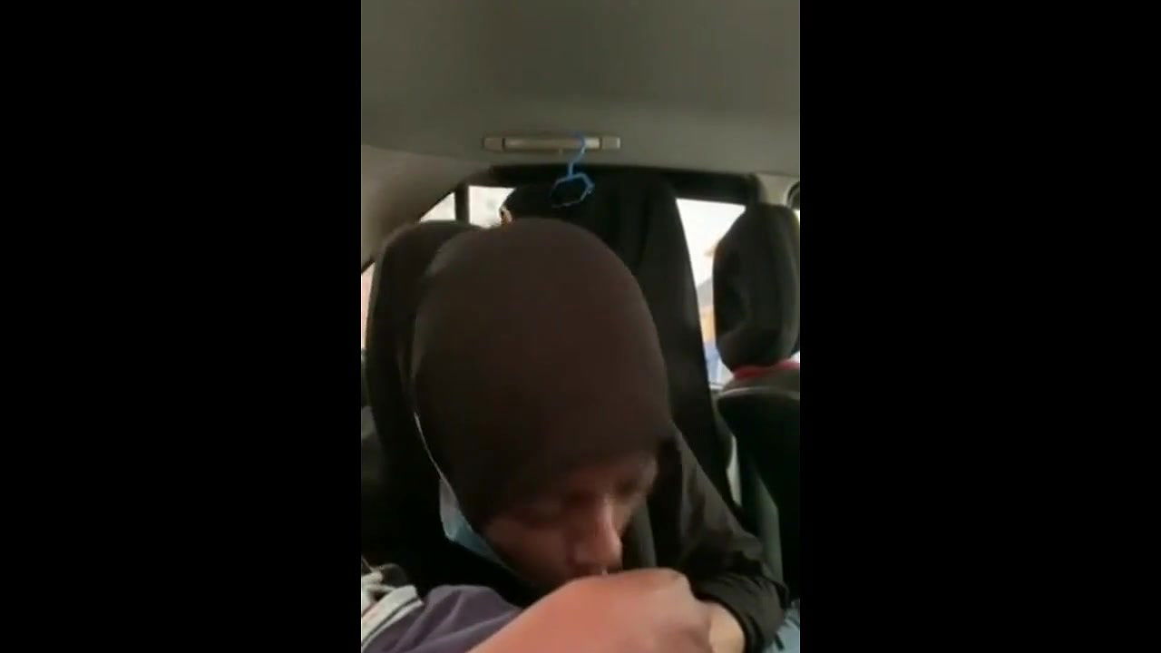 dick riding after bj inside car